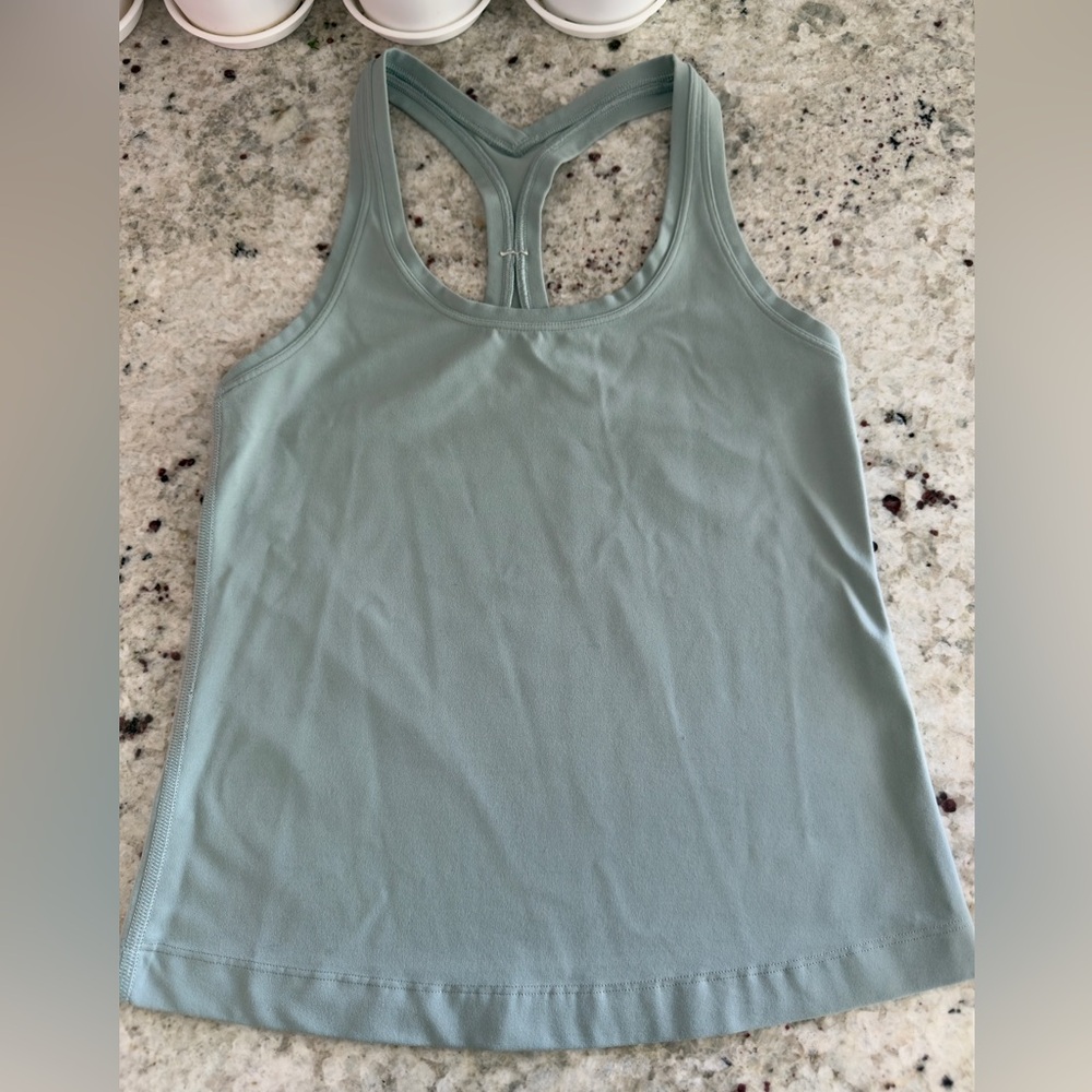 Lululemon‎ Cool Racerback Tank Nulu Teal Size 4